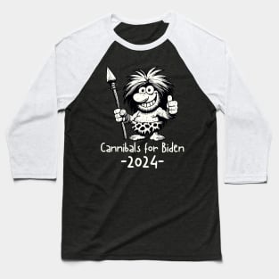 Cannibals for Biden 2024 Baseball T-Shirt